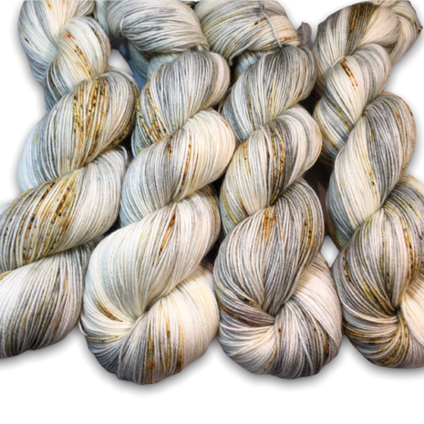 Fingering weight 2 ply merino nylon hand dyed yarn