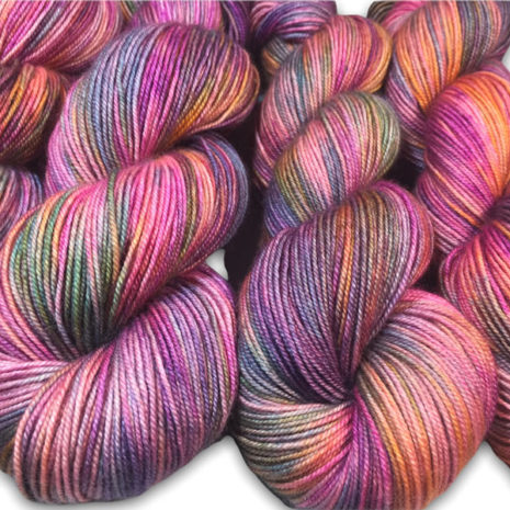 bfl nylon silk high twist sock yarn