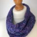 hand knit merino silk cowl