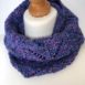 hand knit merino silk cowl