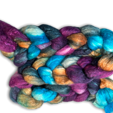 BFL Silk blended combed top,