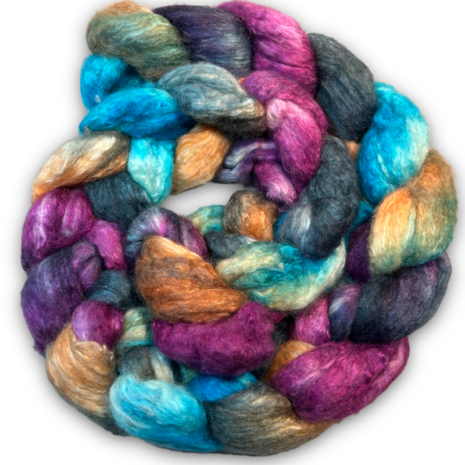 BFL Silk blended combed top