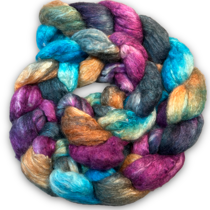 BFL Silk blended combed top