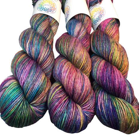 Mallard -double knit merino silk hand dyed yarn