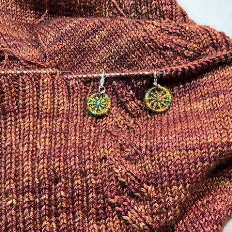Dorset button stitch marker