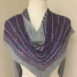 Merino and silk hand knitted shawl