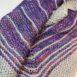 Merino and silk hand knitted shawl