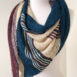 Merino and silk hand knitted shawl