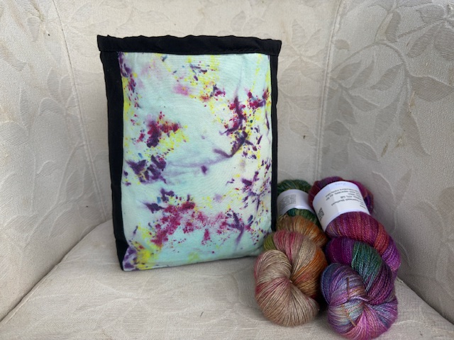 hand dyed fabric zippered bags