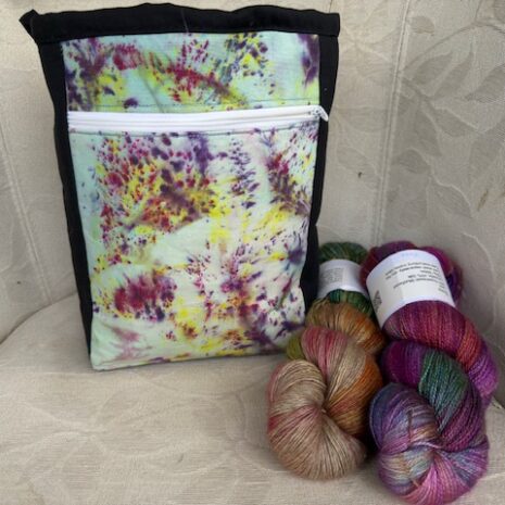 hand dyed fabric zippered bags