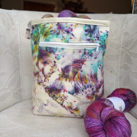 hand dyed fabric zippered bags