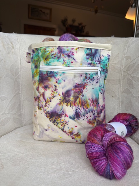 hand dyed fabric zippered bags