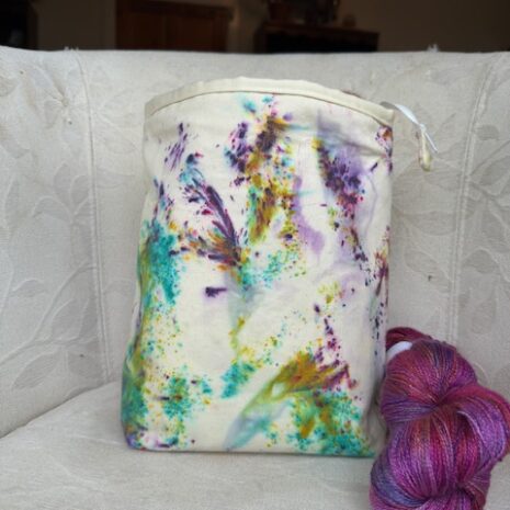 hand dyed fabric zippered bags